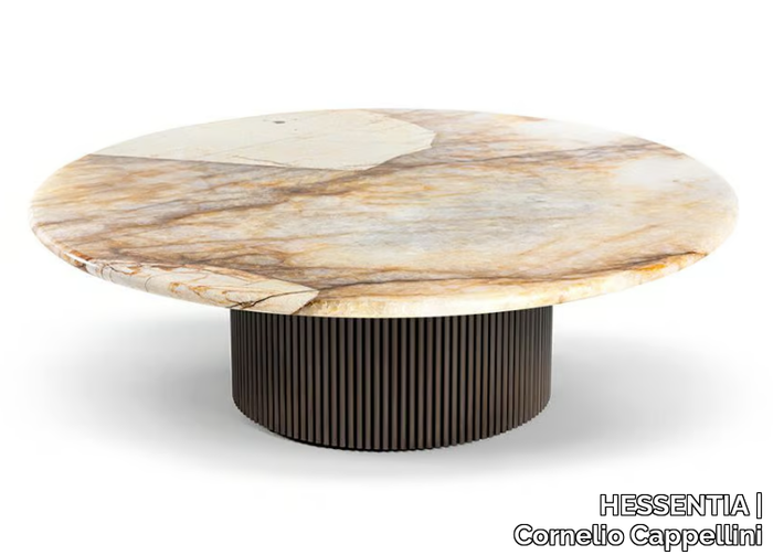 MILLER - Round marble coffee table for living room _ HESSENTIA | Cornelio Cappellini