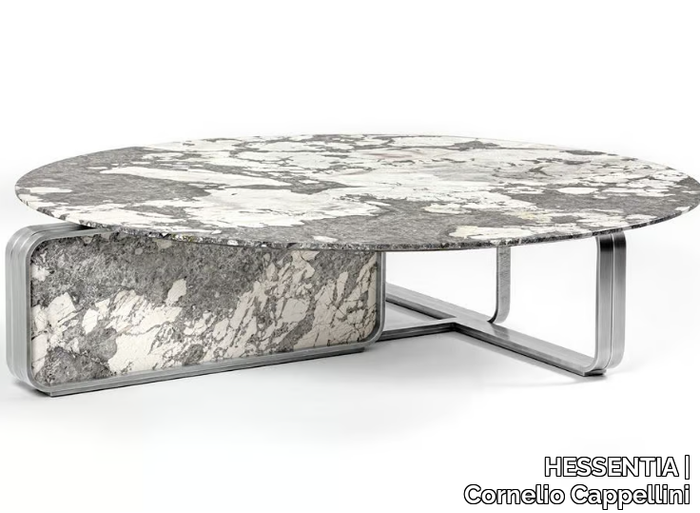 NOVA - Low round marble coffee table _ HESSENTIA | Cornelio Cappellini