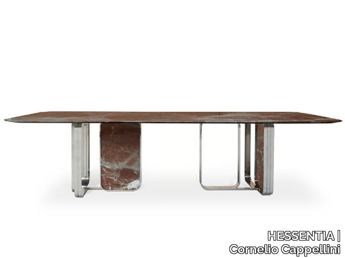 NOVA - Rectangular marble dining table _ HESSENTIA | Cornelio Cappellini