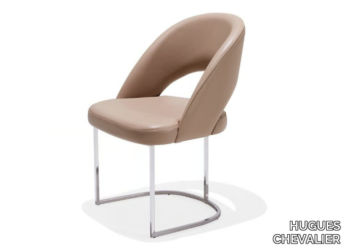 ALMA - Leather easy chair _ HUGUES CHEVALIER