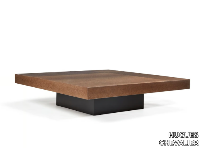 LAUSANNE - Square wooden coffee table for living room _ HUGUES CHEVALIER