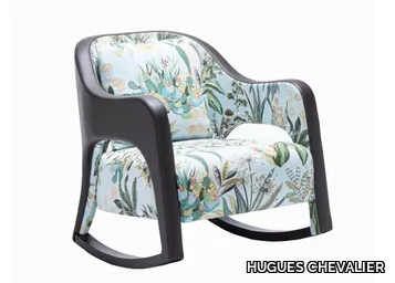 PRINCESSE - Rocking armchair with armrests _ HUGUES CHEVALIER