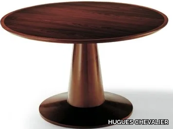 RIVIERA - Round wooden dining table _ HUGUES CHEVALIER