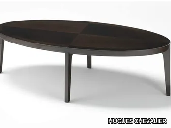 VENDOME - Oval wooden coffee table _ HUGUES CHEVALIER