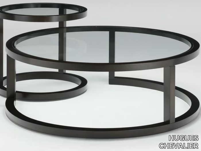 OMEGA - Modular round wooden coffee table _ HUGUES CHEVALIER