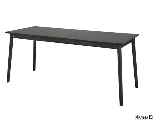 ZIGZAG 660S - Extending rectangular ash table _ Hans K