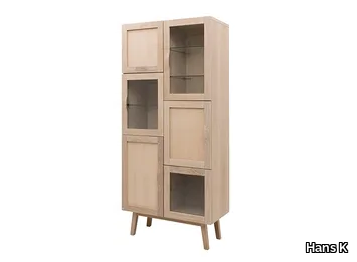 RAINBOW 665BL - Ash highboard with doors _ Hans K