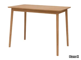 ZIGZAG 660 - Rectangular oak high table _ Hans K