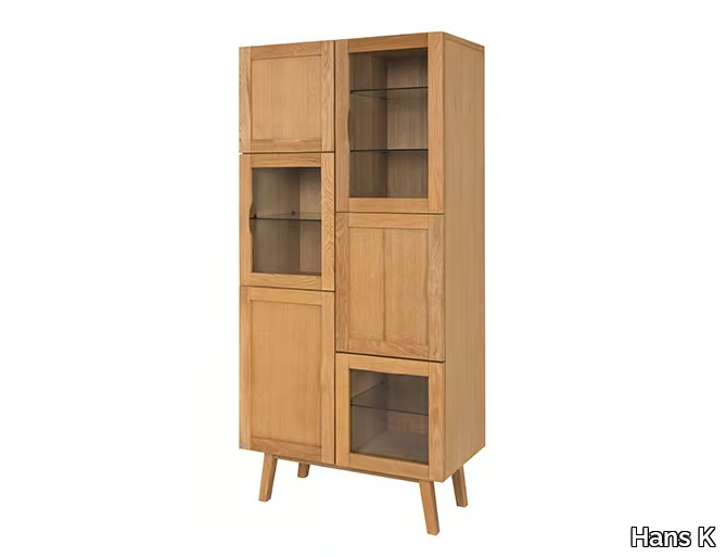 RAINBOW 665 - Oak highboard with doors _ Hans K