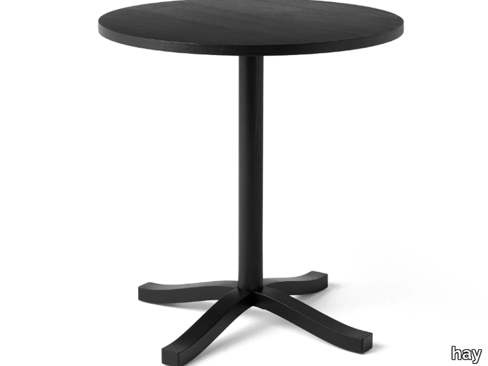 PASTIS - Round wooden table with 4-star base _ Hay