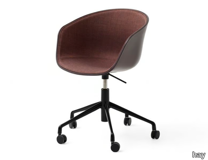 ABOUT A CHAIR AAC52 - Swivel height-adjustable upholstered chair _ Hay