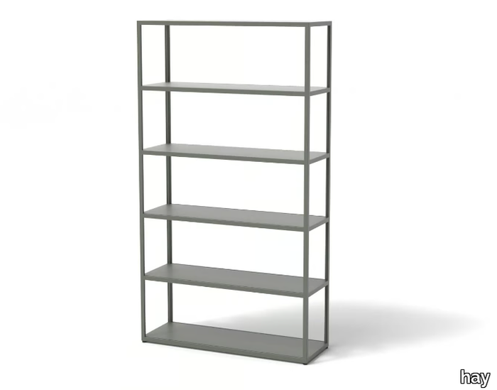 NEW ORDER COMB. 501 - Open aluminium bookcase _ Hay