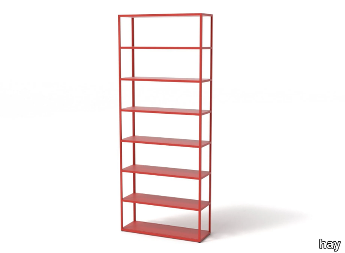 NEW ORDER COMB. 701 - Open aluminium bookcase _ Hay