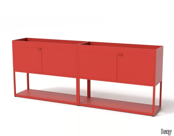 NEW ORDER COMB. 203 - Aluminium office storage unit with hinged doors _ Hay