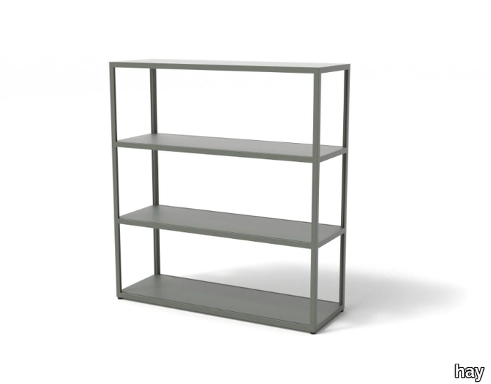 NEW ORDER COMB. 301 - Open aluminium bookcase _ Hay