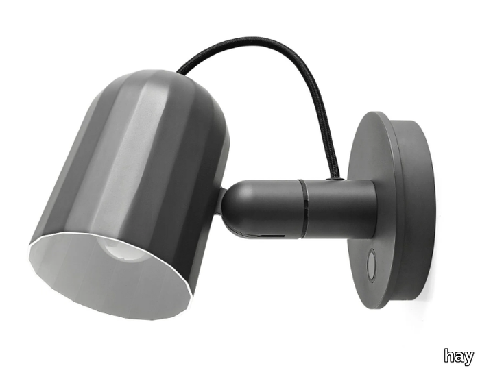 NOC WALL BUTTON - LED adjustable aluminium wall lamp _ Hay