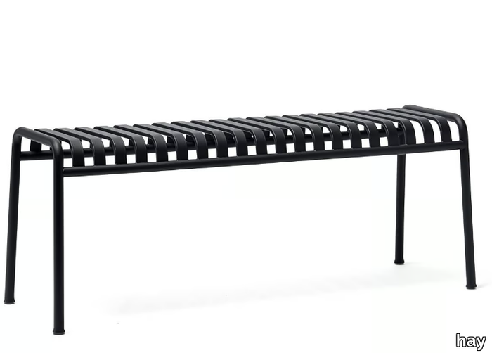 PALISSADE - Steel garden bench _ Hay