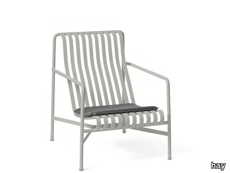 PALISSADE - High-back steel garden armchair _ Hay