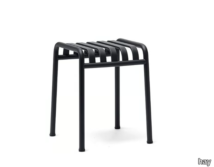 PALISSADE - Steel garden stool _ Hay