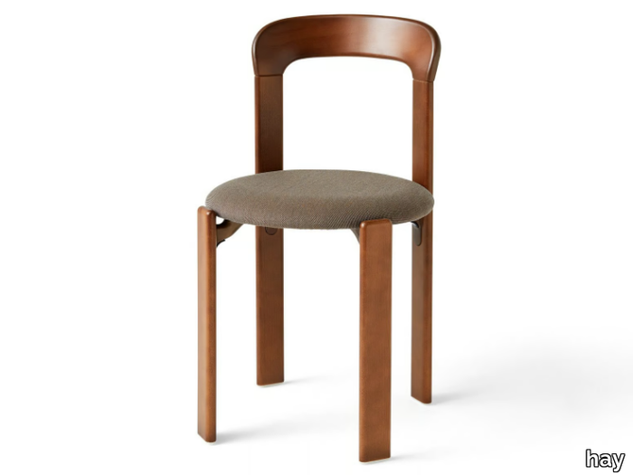 REY - Beech chair with integrated cushion _ Hay