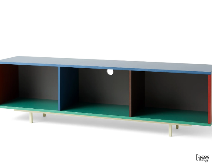 COLOUR CABINET L - MDF TV cabinet with cable management _ Hay