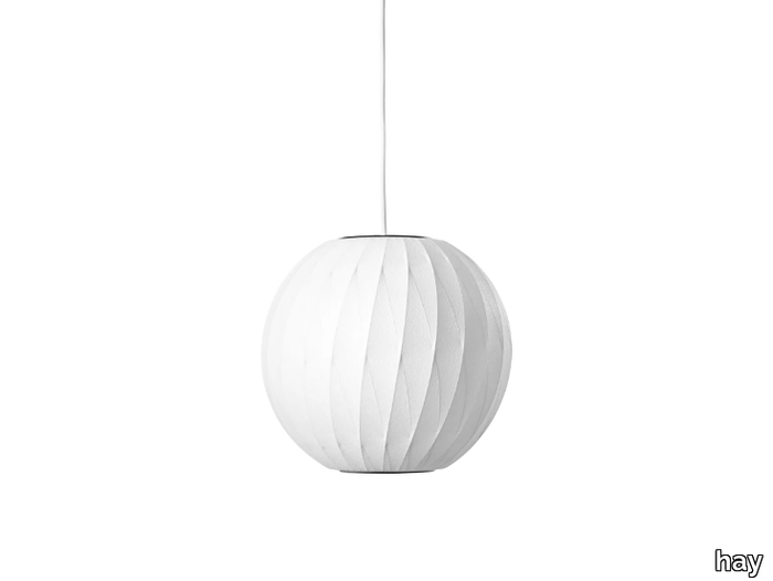 NELSON BALL CRISSCROSS BUBBLE PENDANT - LED Polymer pendant lamp _ Hay