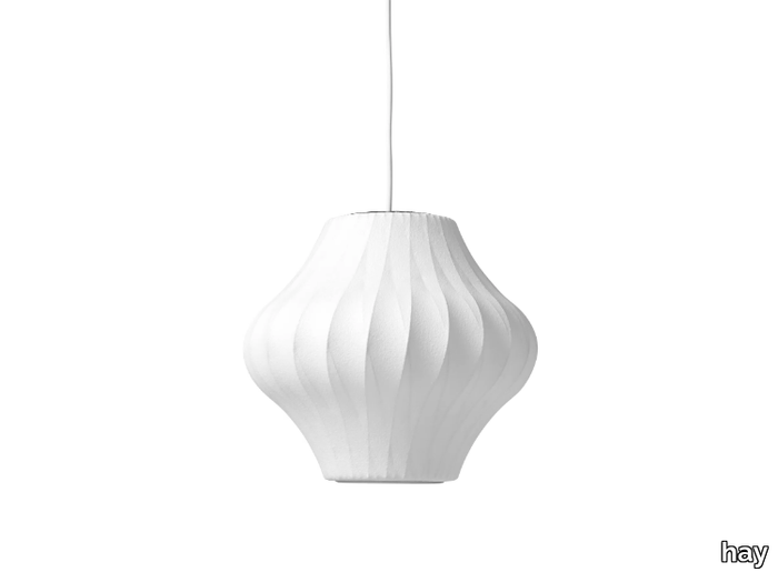 NELSON PEAR CRISSCROSS PENDANT - LED Polymer pendant lamp _ Hay