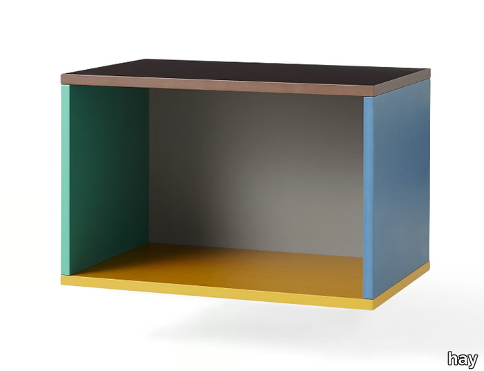 COLOUR CABINET S - Open horizontal MDF wall cabinet _ Hay