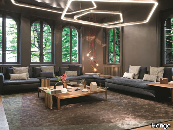 HUMAN - Corner sectional leather sofa _ Henge