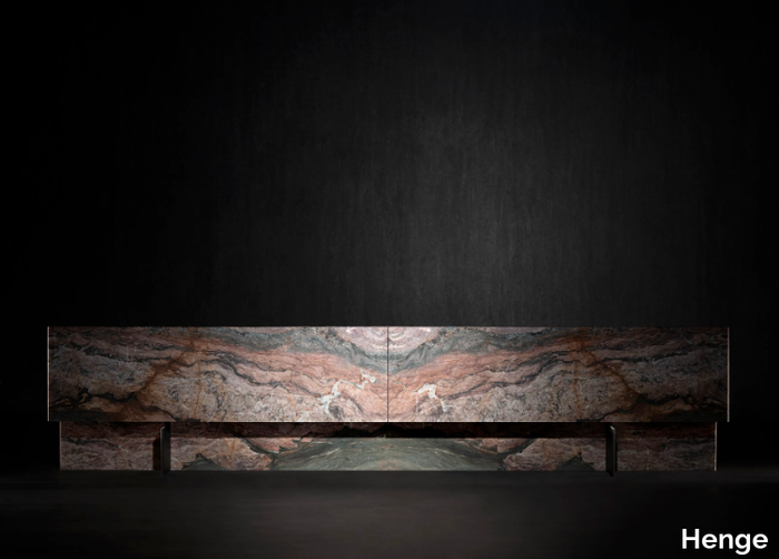 DOGMA - Metal and stone sideboard _ Henge