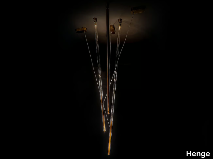SKYFALL - LED brass pendant lamp _ Henge
