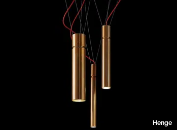 TUBULAR - LED brass pendant lamp _ Henge