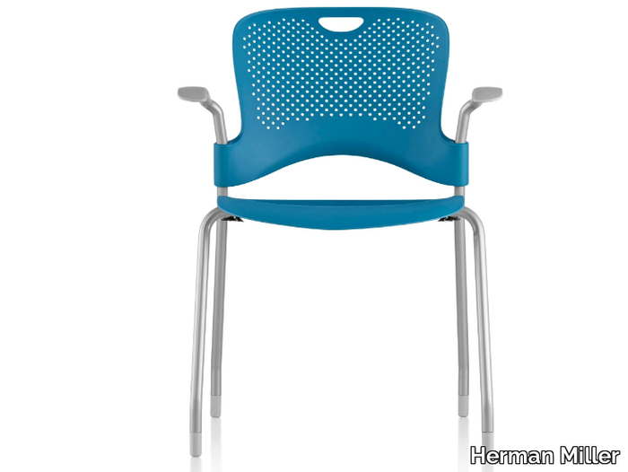 CAPER - Stackable Nylon® chair with armrests _ Herman Miller