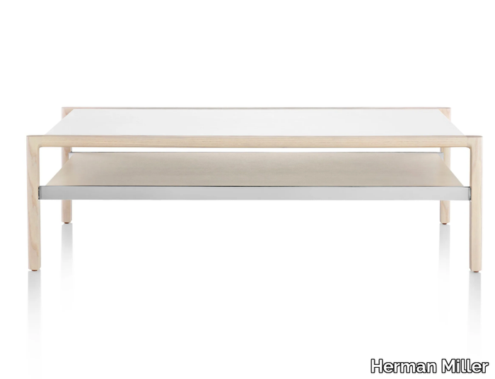 BRABO - Rectangular wooden coffee table _ Herman Miller