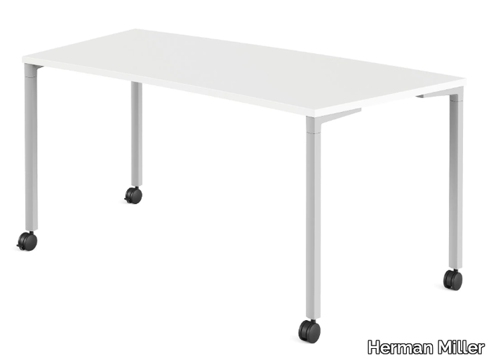 EVERYWHERE - Modular bench desk with castors _ Herman Miller