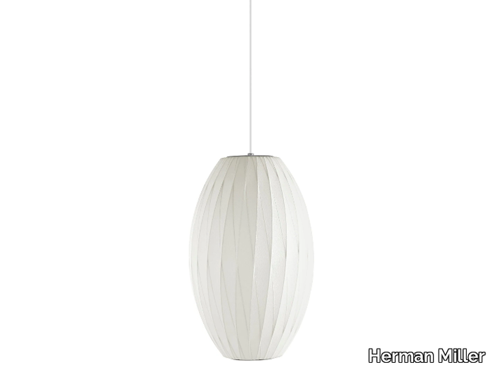 NELSON CIGAR CRISSCROSS BUBBLE - Polymer pendant lamp _ Herman Miller