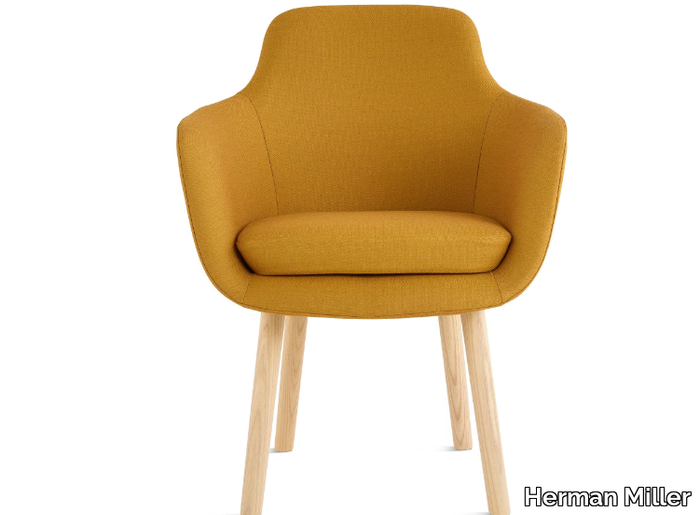 SAIBA - Upholstered fabric easy chair with armrests _ Herman Miller