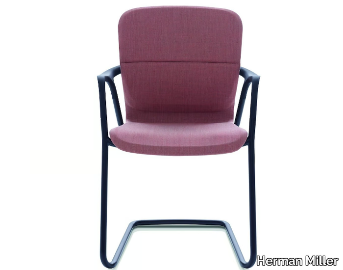 KEYN - Cantilever upholstered chair with armrests _ Herman Miller