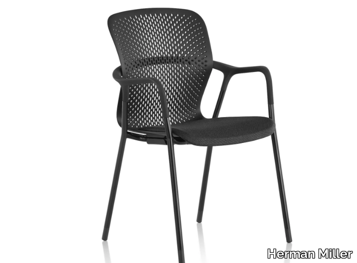 KEYN - Stackable chair with armrests _ Herman Miller