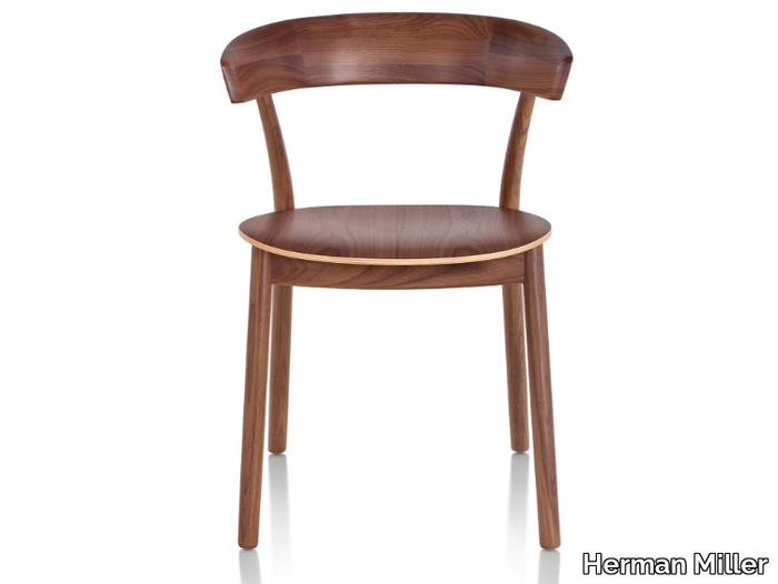 LEEWAY - Wooden chair with metal or wooden base _ Herman Miller