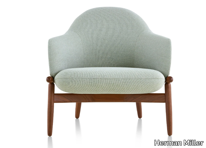 REFRAME - Fabric armchair with armrests _ Herman Miller