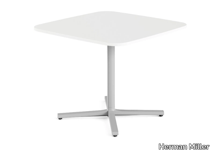 EVERYWHERE - Square table with 4-star base _ Herman Miller