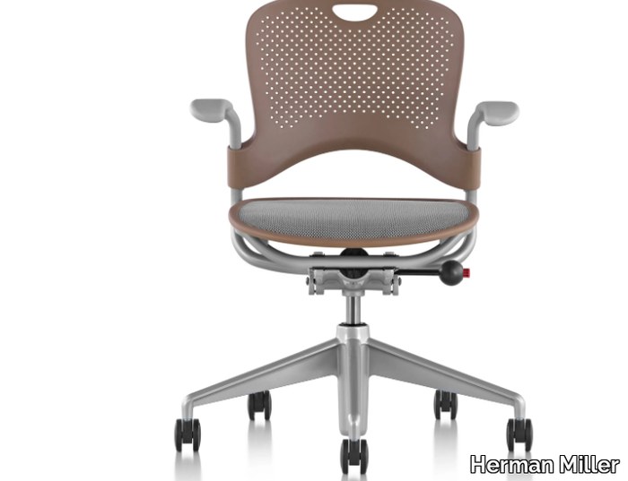 CAPER - Nylon® office chair with armrests with 5-Spoke base _ Herman Miller