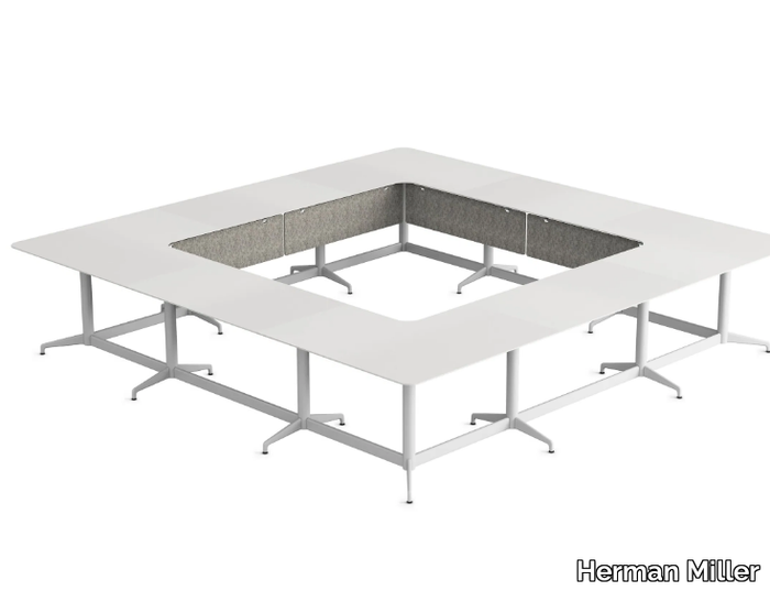 CIVIC - Modular square meeting table _ Herman Miller