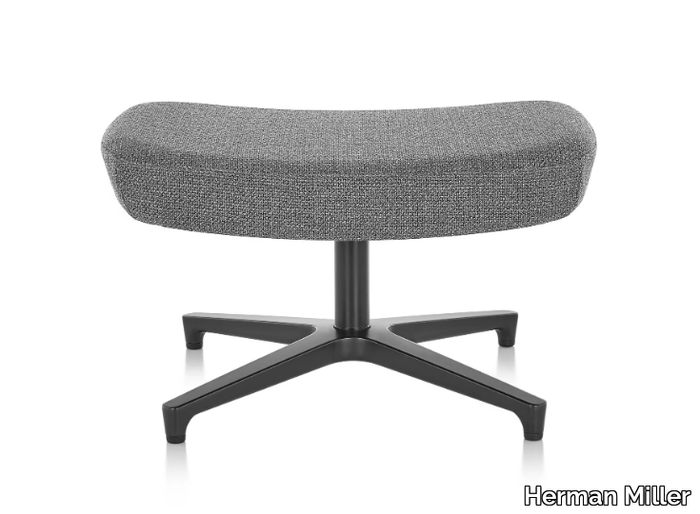 SAIBA - With 4-spoke base fabric footstool _ Herman Miller