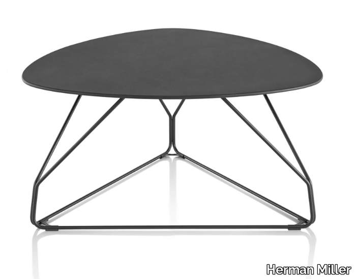 POLYGON WIRE - Triangular metal coffee table _ Herman Miller