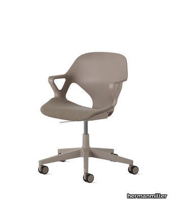 Zeph Cocoa/Cocoa Fixed Arms Chair