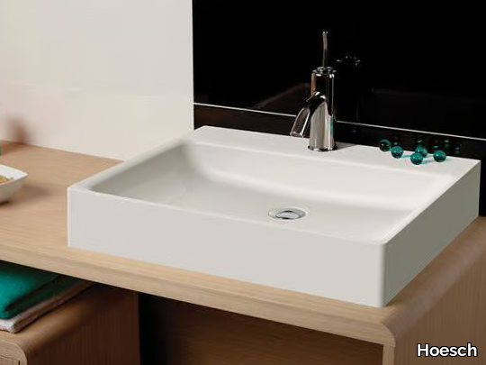 CARTA - Rectangular countertop Solique washbasin _ Hoesch