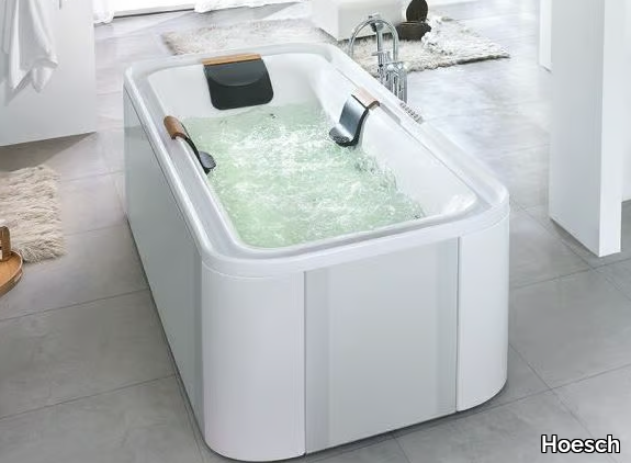 ERGO+ - Hydromassage freestanding rectangular acrylic bathtub _ Hoesch