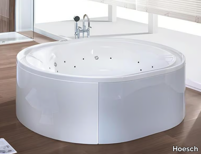 ERGO+ - Hydromassage oval freestanding acrylic bathtub _ Hoesch